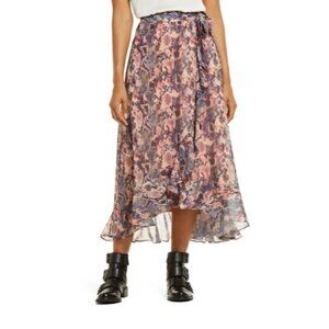 ALLSAINTS Cosmo Masala Wrap Skirt Size US 6
